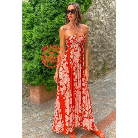 RARE!!! MANGO BLOGGER FAVE!!! Floral Maxi Dress NWT - Picture 1 of 17